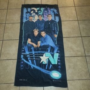 Vintage NSYNC beach towel dated '01 by Winterland